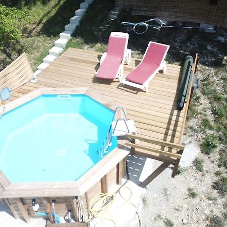 Chalet Sur Pilotis Avec Piscine Privee Lucéram Kültér fotó