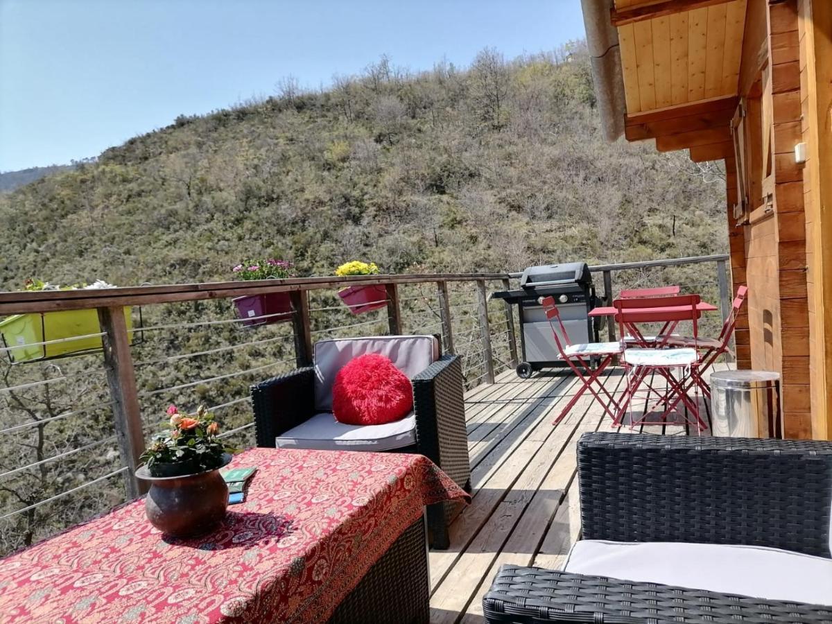 Chalet Sur Pilotis Avec Piscine Privee Lucéram Kültér fotó
